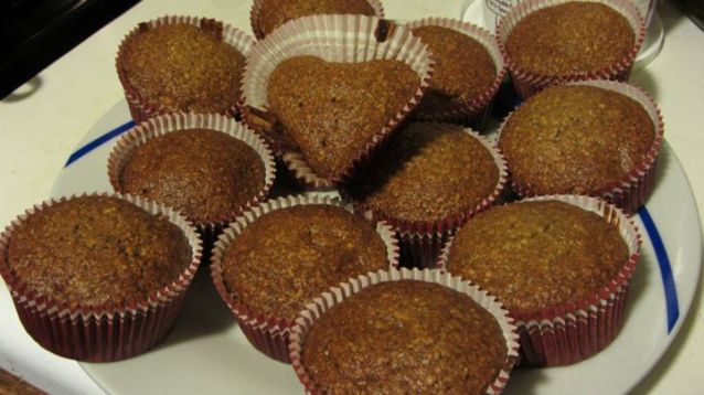 Cupcakes de Plátano y Avena