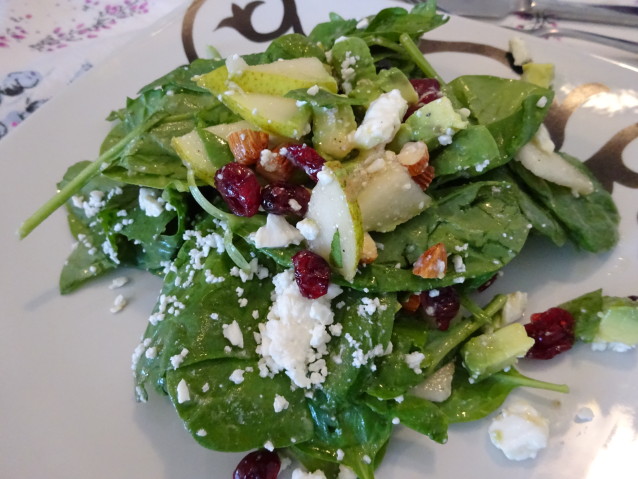 Ensalada dulce de espinacas