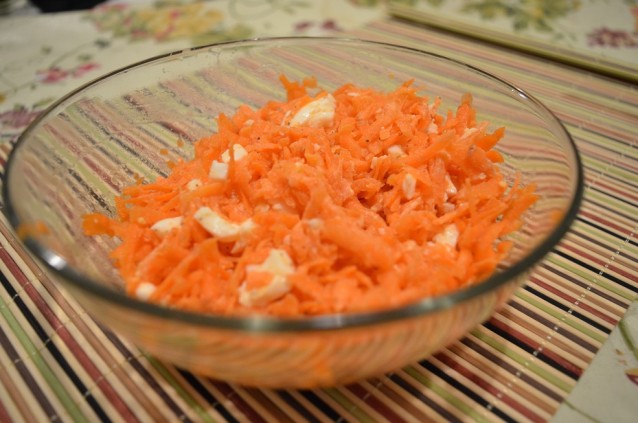 Ensalada de zanahoria y huevo