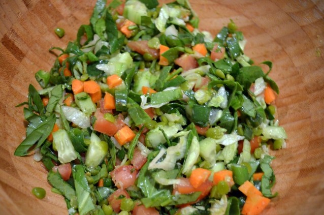 Ensalada fría de lentejas