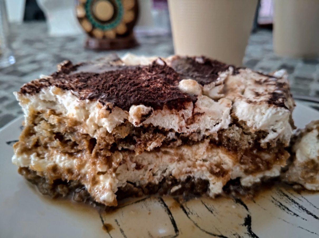 Tiramisú sin huevo