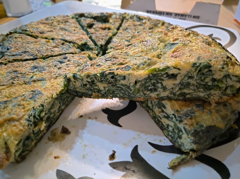 Tortilla de espinacas