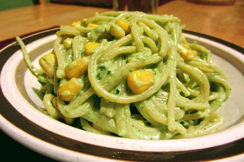 Pasta verde de chile poblano